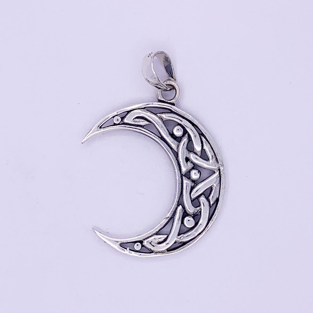 Moon Pendant | Sterling Silver - Earthly Beauty Jewellery