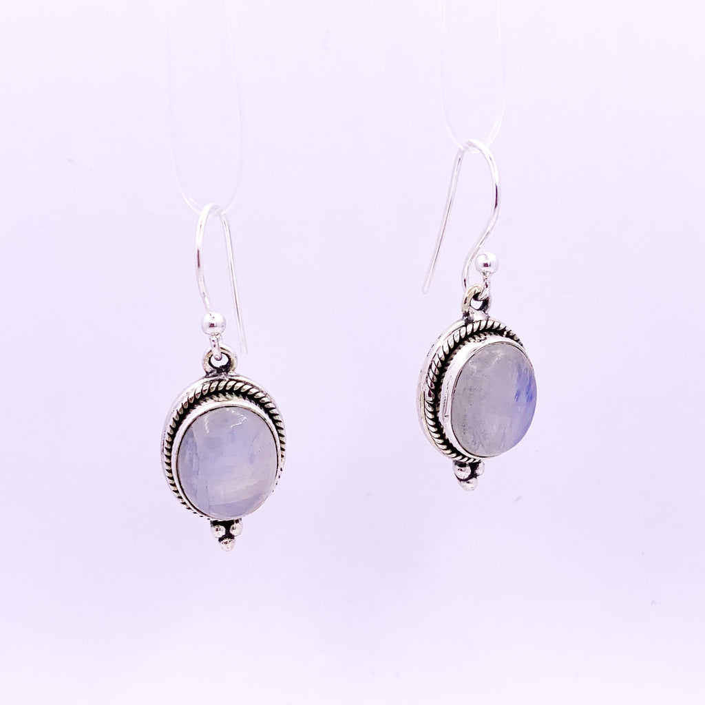 Moonstone Drop Earrings - Earthly Beauty Jewellery