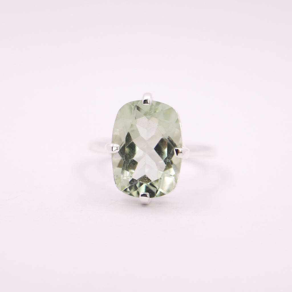 Green Amethyst Ring - Earthly Beauty Jewellery