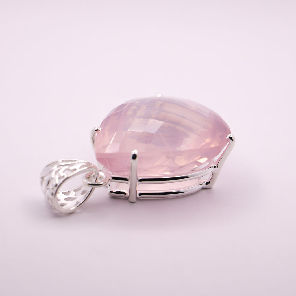 Rose Quartz | Drop Pendant - Earthly Beauty Jewellery