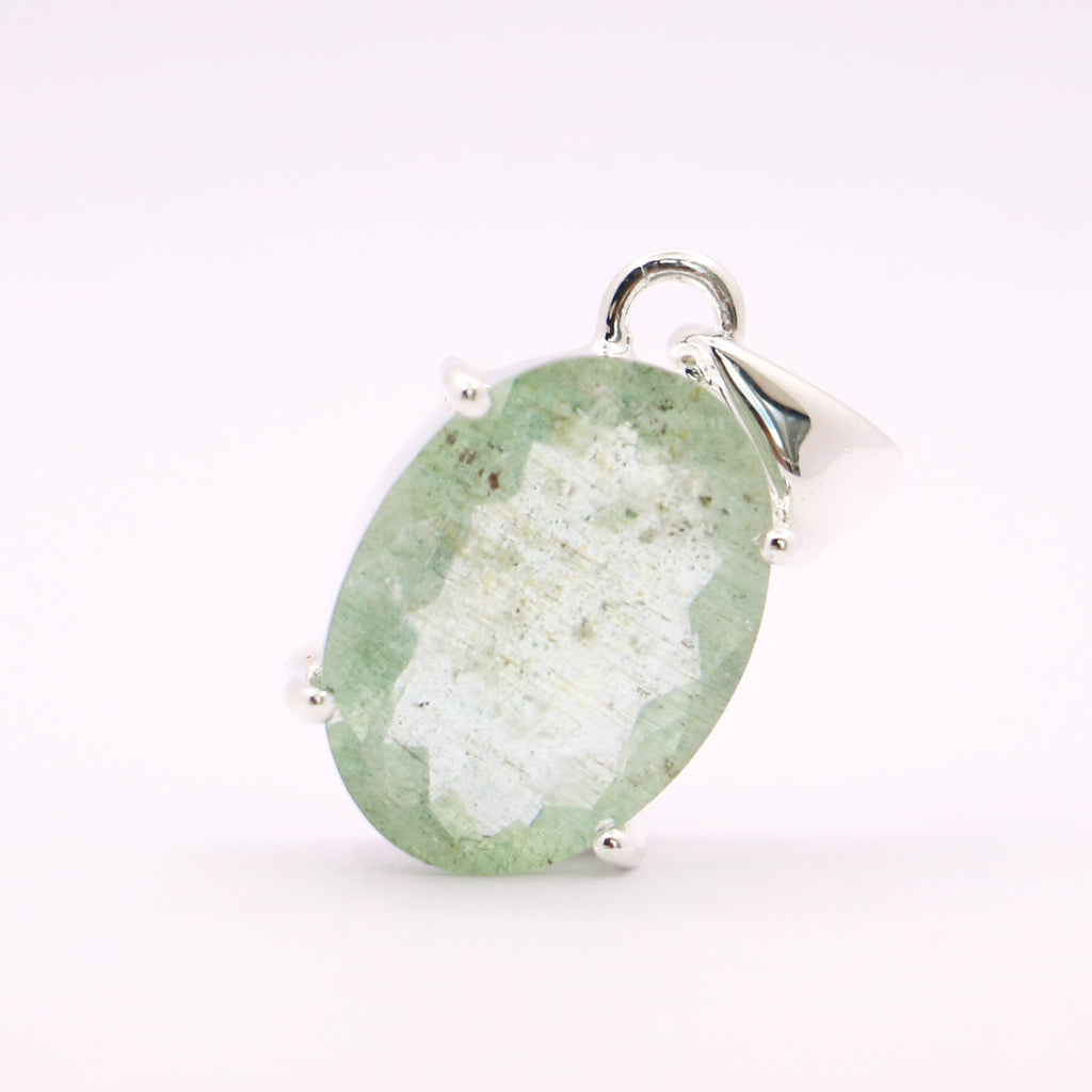 Aquamarine Pendant | Sterling Silver - Earthly Beauty Jewellery