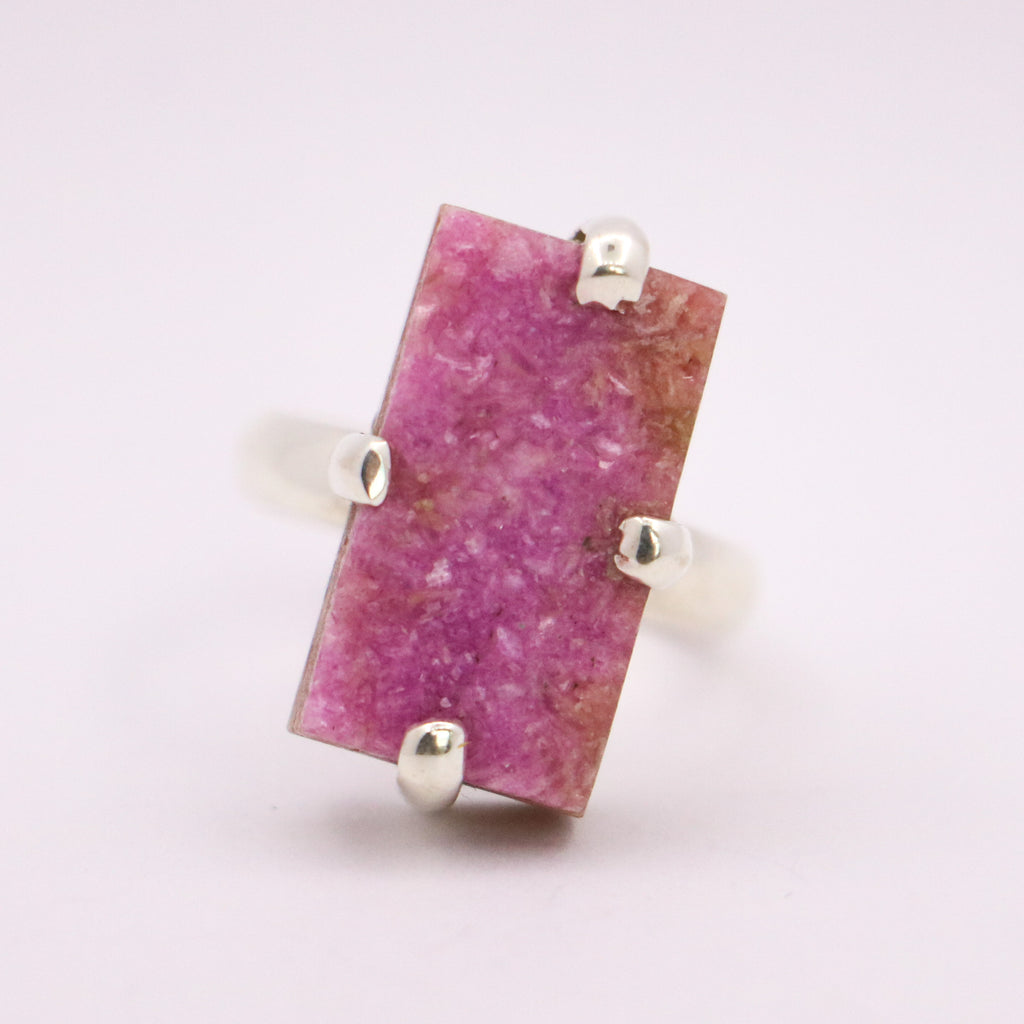 Cobaltoan Calcite Ring | Sterling Silver - Earthly Beauty Jewellery