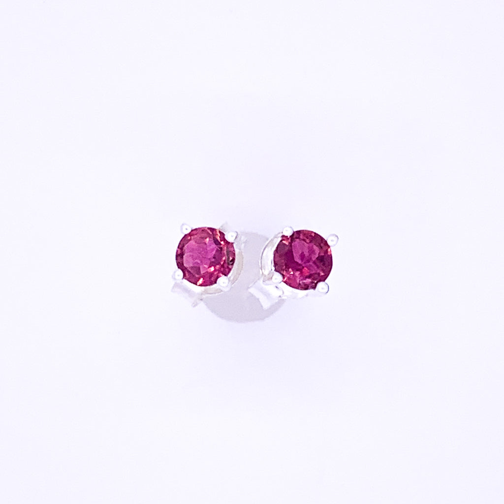 Pink Tourmaline | Stud Earrings - Earthly Beauty Jewellery