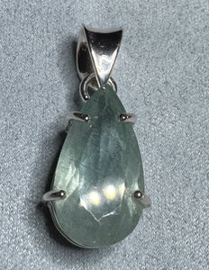 Aquamarine Pendant | Sterling Silver