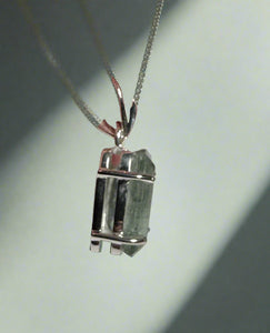 Aquamarine Pendant | Sterling Silver