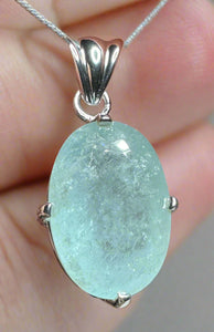 Aquamarine Pendant | Sterling Silver