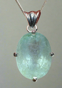 Aquamarine Pendant | Sterling Silver