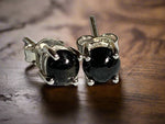 Load image into Gallery viewer, Black Sapphire Studs
