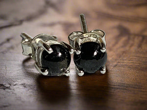 Black Sapphire Studs