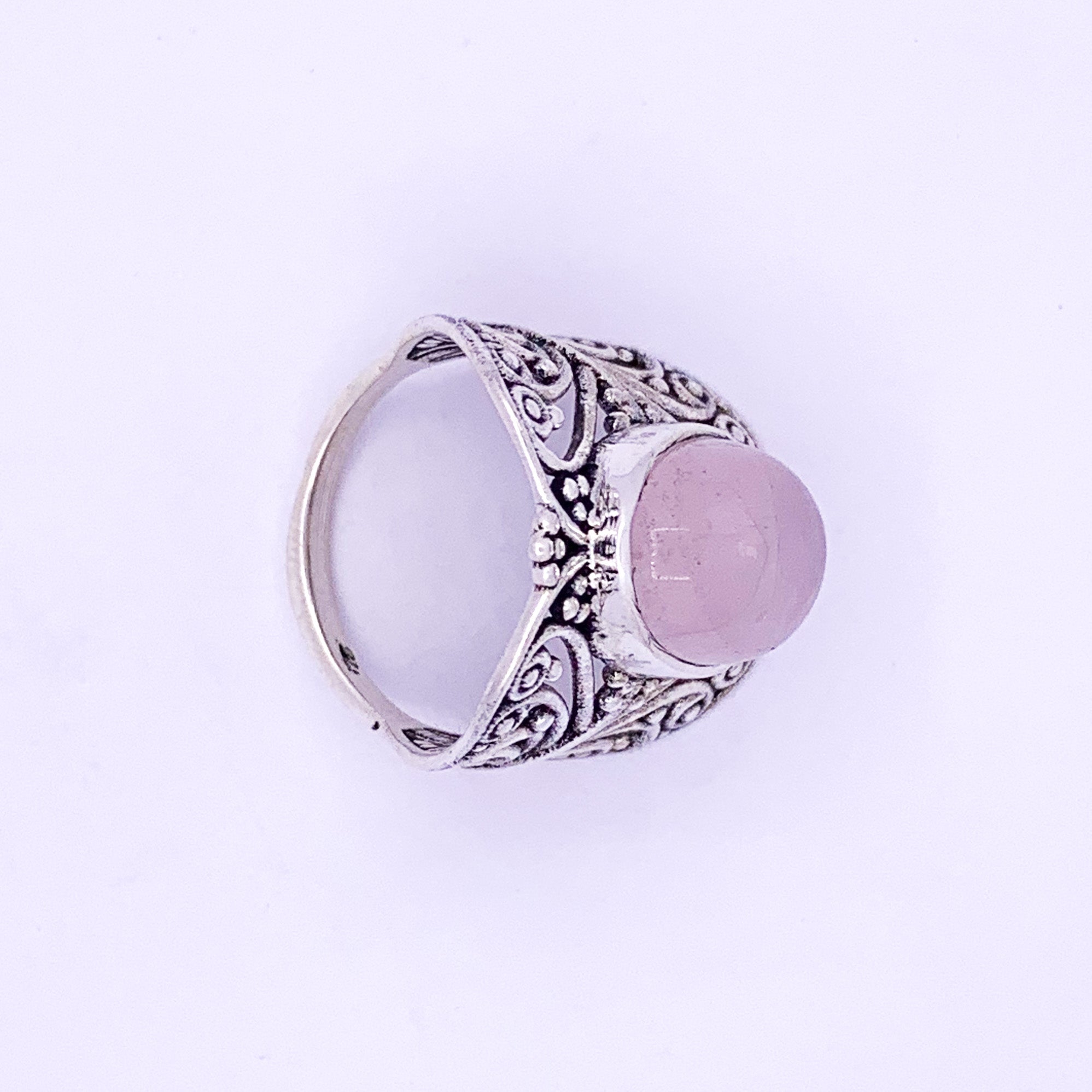 Silver Ring | Rose Quartz - Earthly Beauty Jewellery