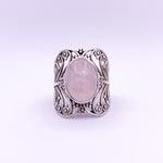 Load image into Gallery viewer, Silver Ring | Rose Quartz - Earthly Beauty Jewellery
