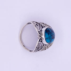 Silver Ring | Turquoise Stone - Earthly Beauty Jewellery