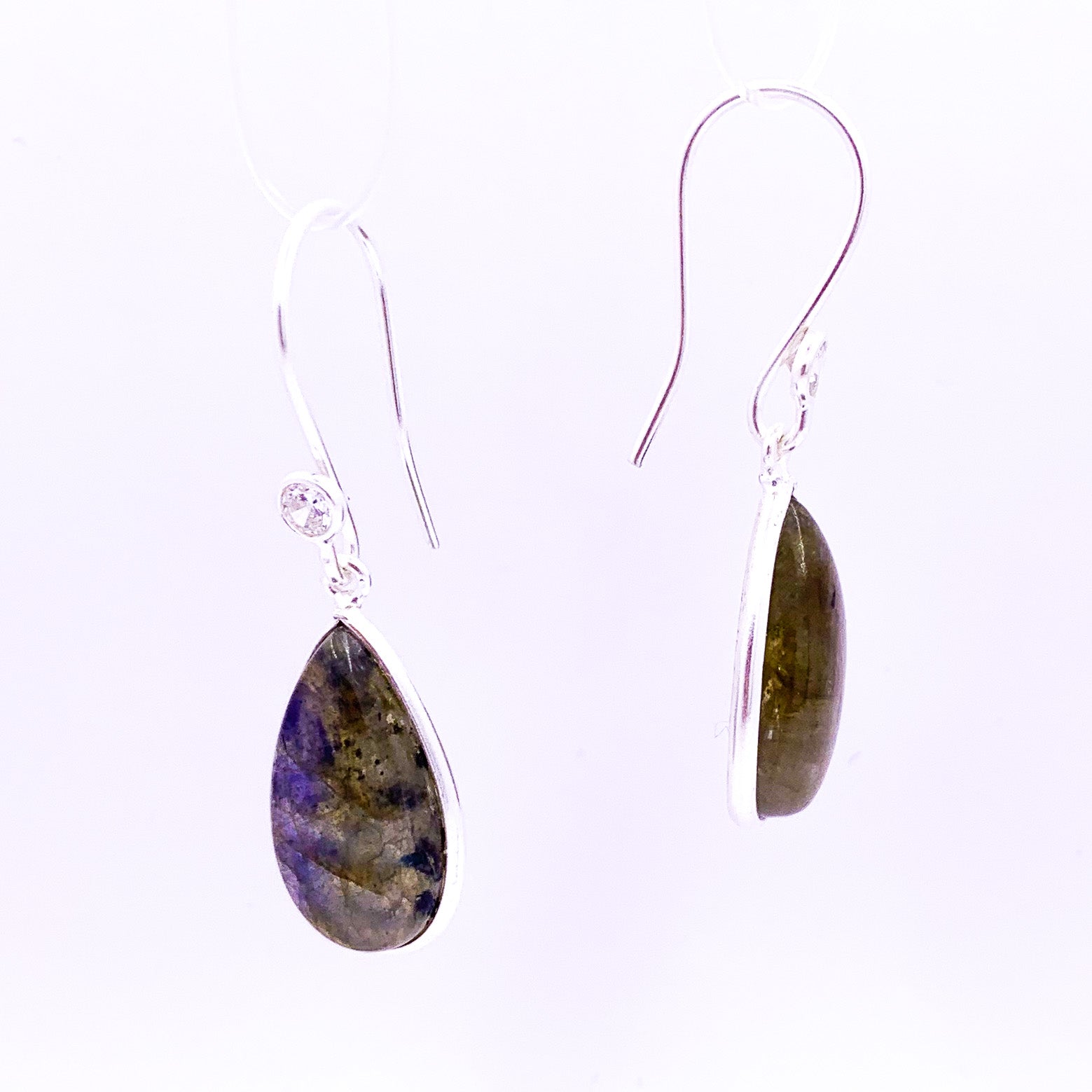 Labradorite Earrings | Drop Earrings - Earthly Beauty Jewellery