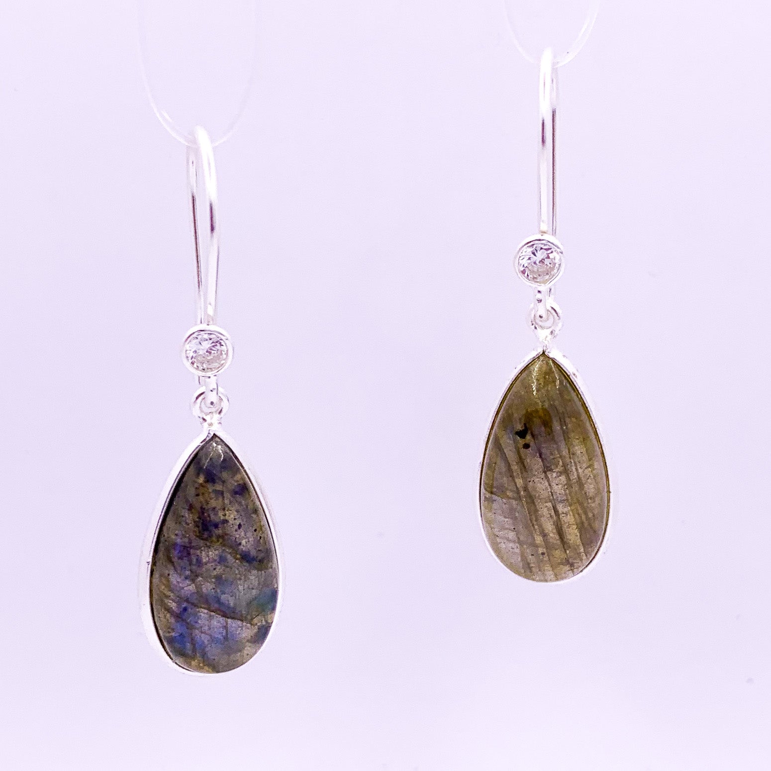 Labradorite Earrings | Drop Earrings - Earthly Beauty Jewellery