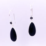 Load image into Gallery viewer, Onyx Earrings | Sterling Silver - Earthly Beauty Jewellery
