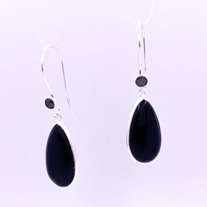 Onyx Earrings | Sterling Silver - Earthly Beauty Jewellery