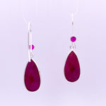 Load image into Gallery viewer, Ruby Earrings | with Swarovski Crystals - Earthly Beauty Jewellery
