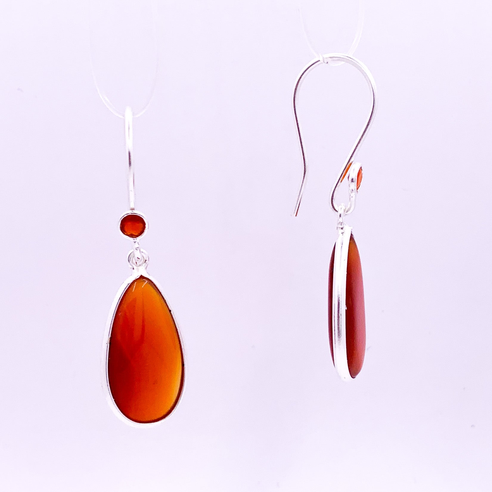 Carnelian Earrings | Sterling Silver - Earthly Beauty Jewellery