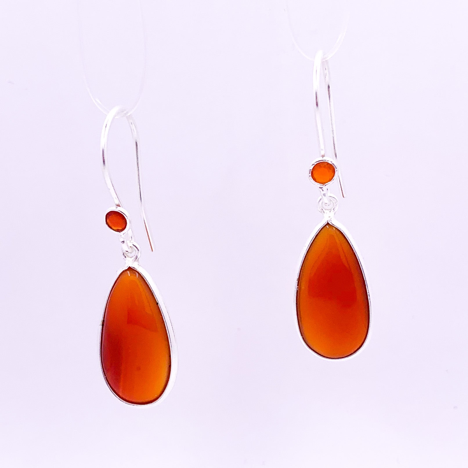 Carnelian Earrings | Sterling Silver - Earthly Beauty Jewellery