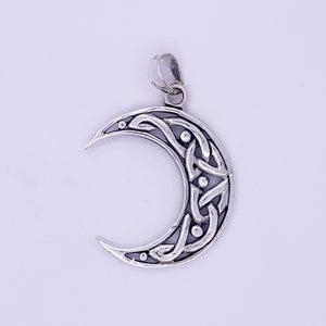 Moon Pendant | Sterling Silver - Earthly Beauty Jewellery