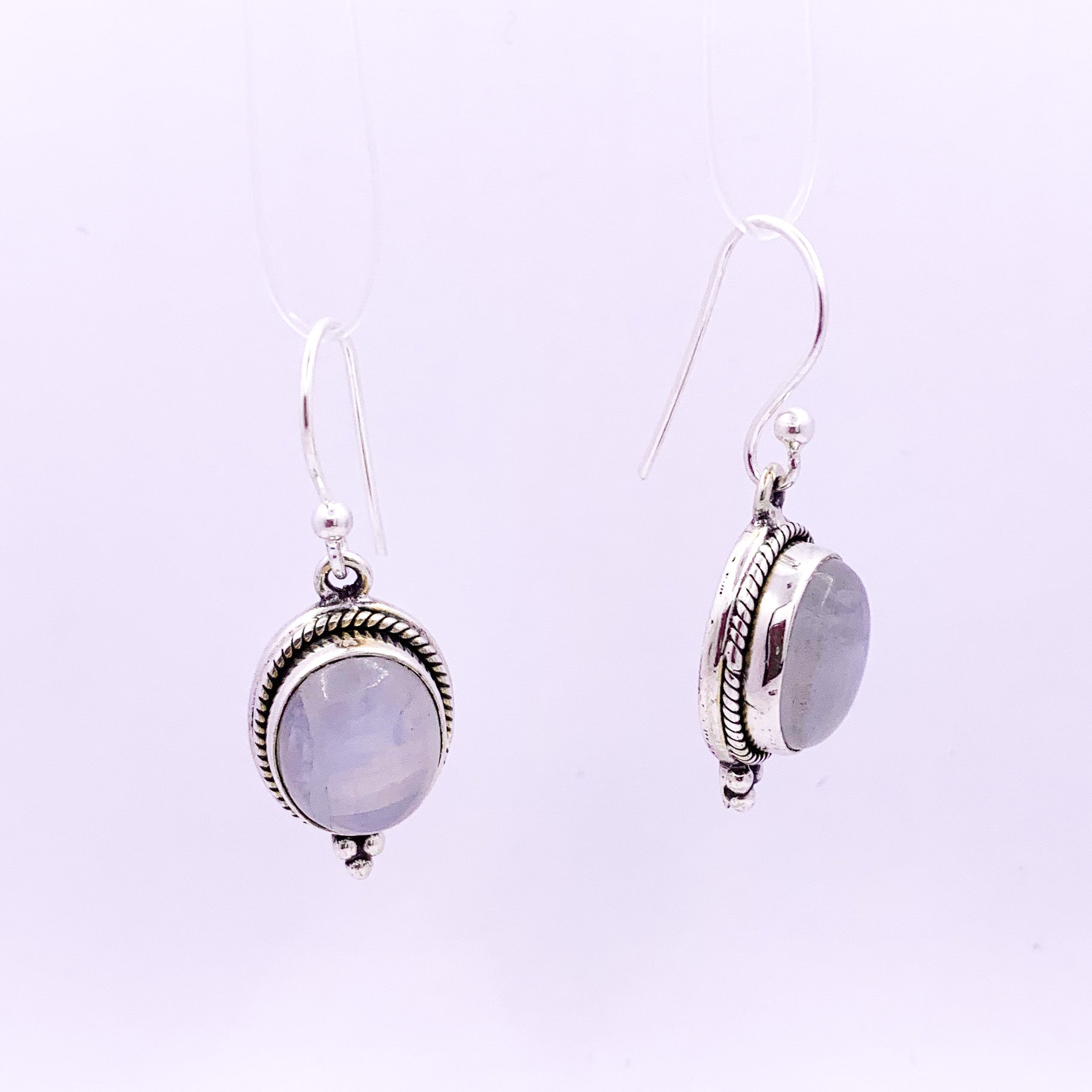 Moonstone Drop Earrings - Earthly Beauty Jewellery