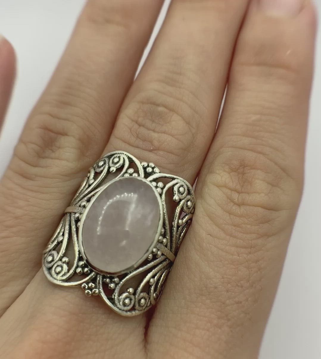 Silver Ring | Rose Quartz