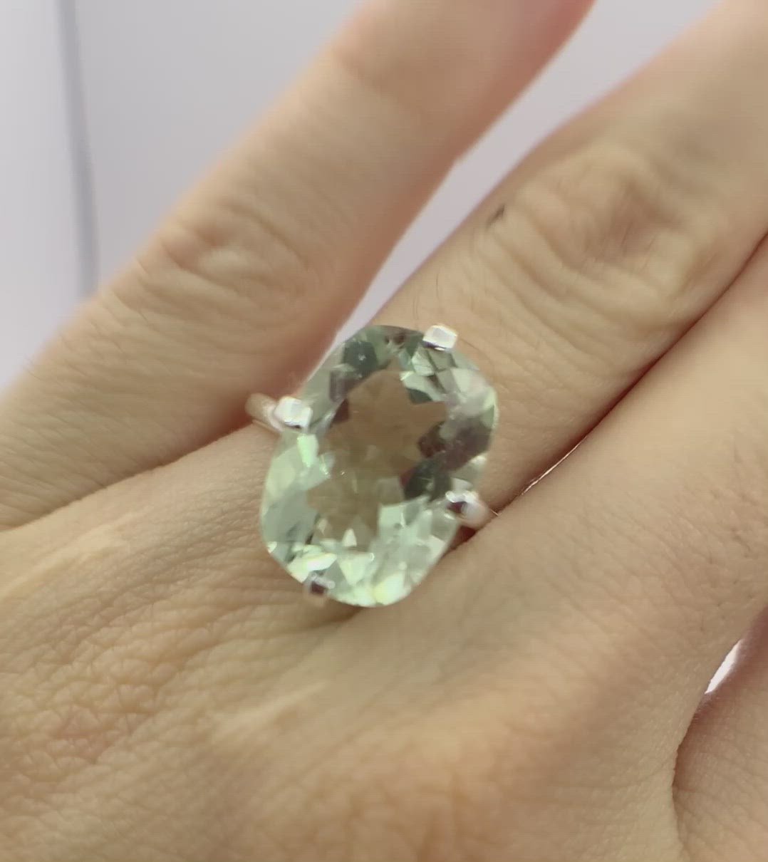 Green Amethyst Ring