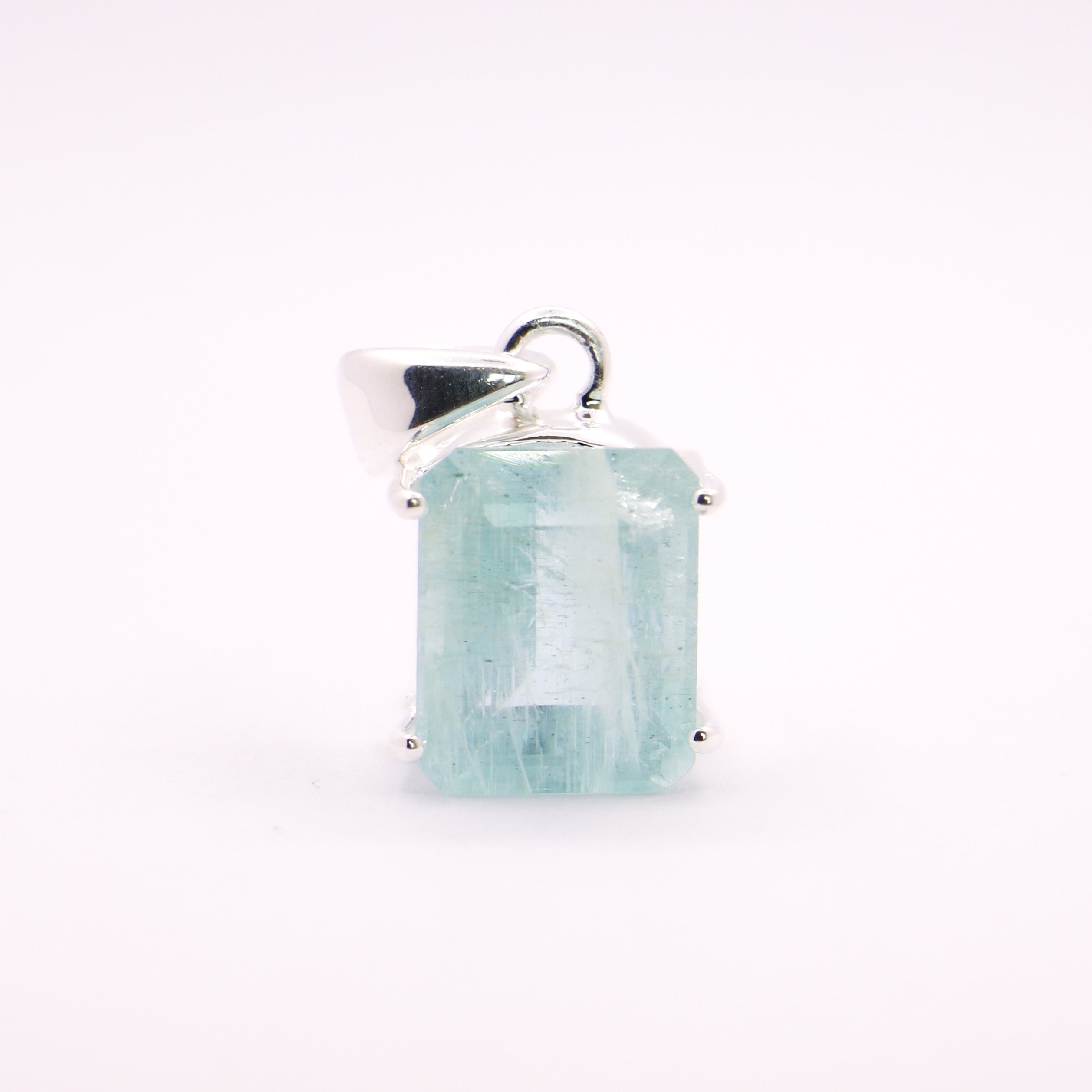 Aquamarine Pendant | Sterling Silver - Earthly Beauty Jewellery