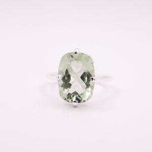 Green Amethyst Ring - Earthly Beauty Jewellery