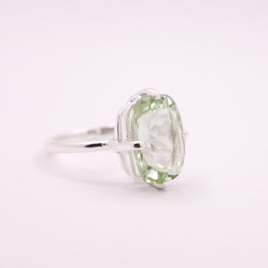 Green Amethyst Ring - Earthly Beauty Jewellery