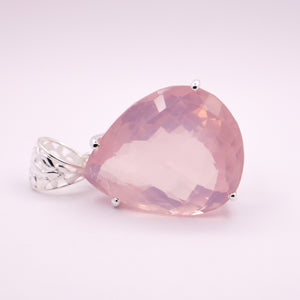 Rose Quartz | Drop Pendant - Earthly Beauty Jewellery