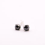 Load image into Gallery viewer, Black Diamond Earrings | Rose Cut - Earthly Beauty Jewellery
