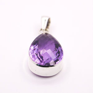 Amethyst Pendant | Sterling Silver - Earthly Beauty Jewellery