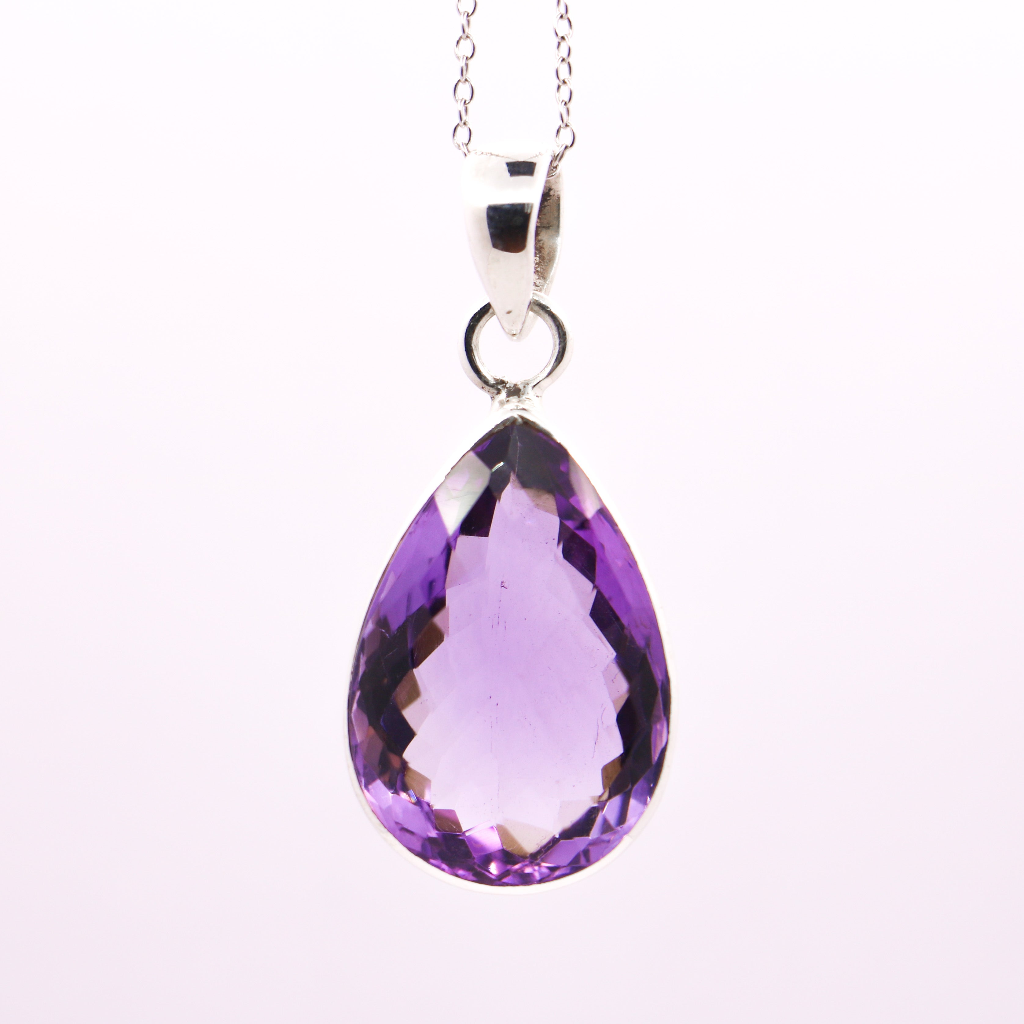 Amethyst Pendant | Sterling Silver - Earthly Beauty Jewellery