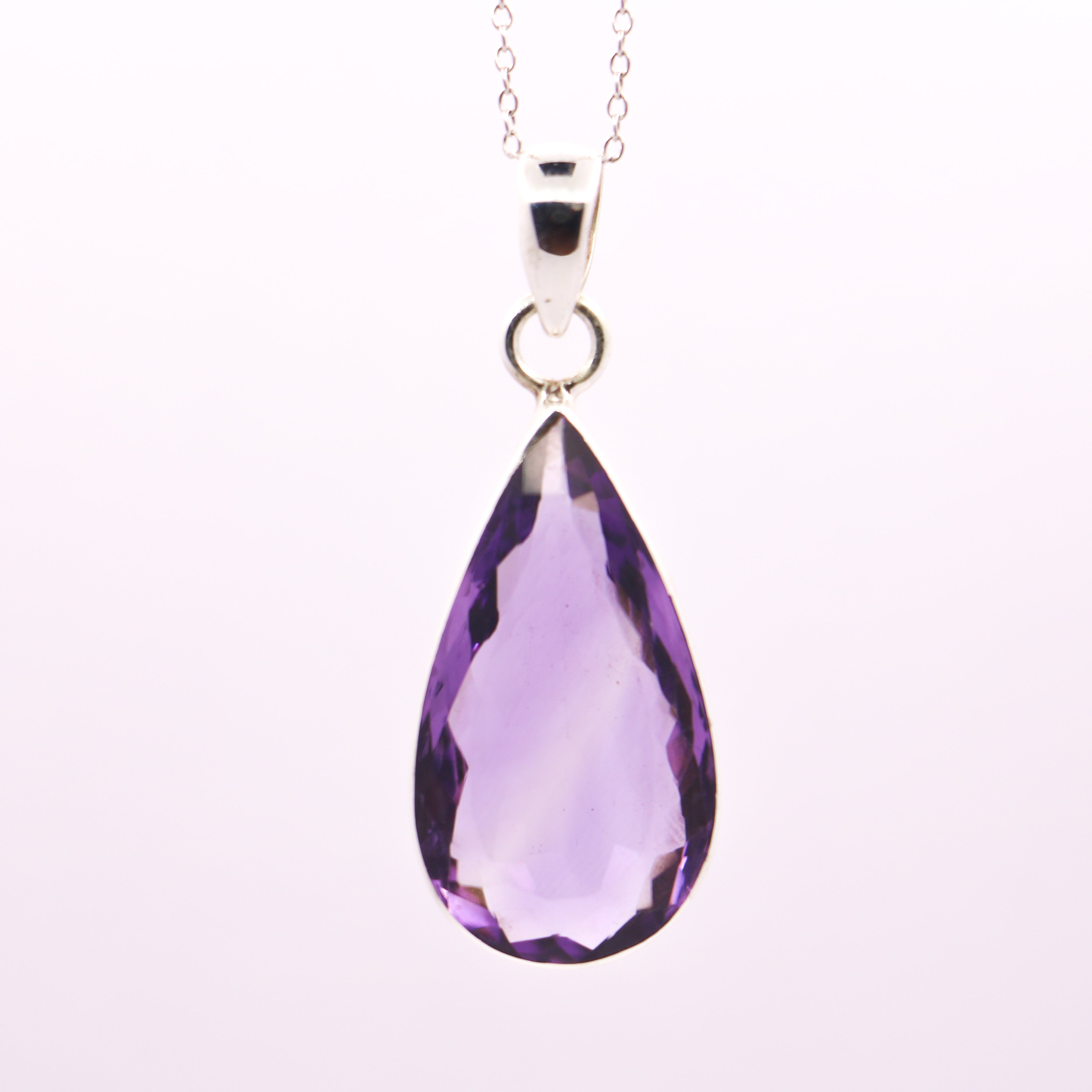 Amethyst Pendant | Sterling Silver - Earthly Beauty Jewellery