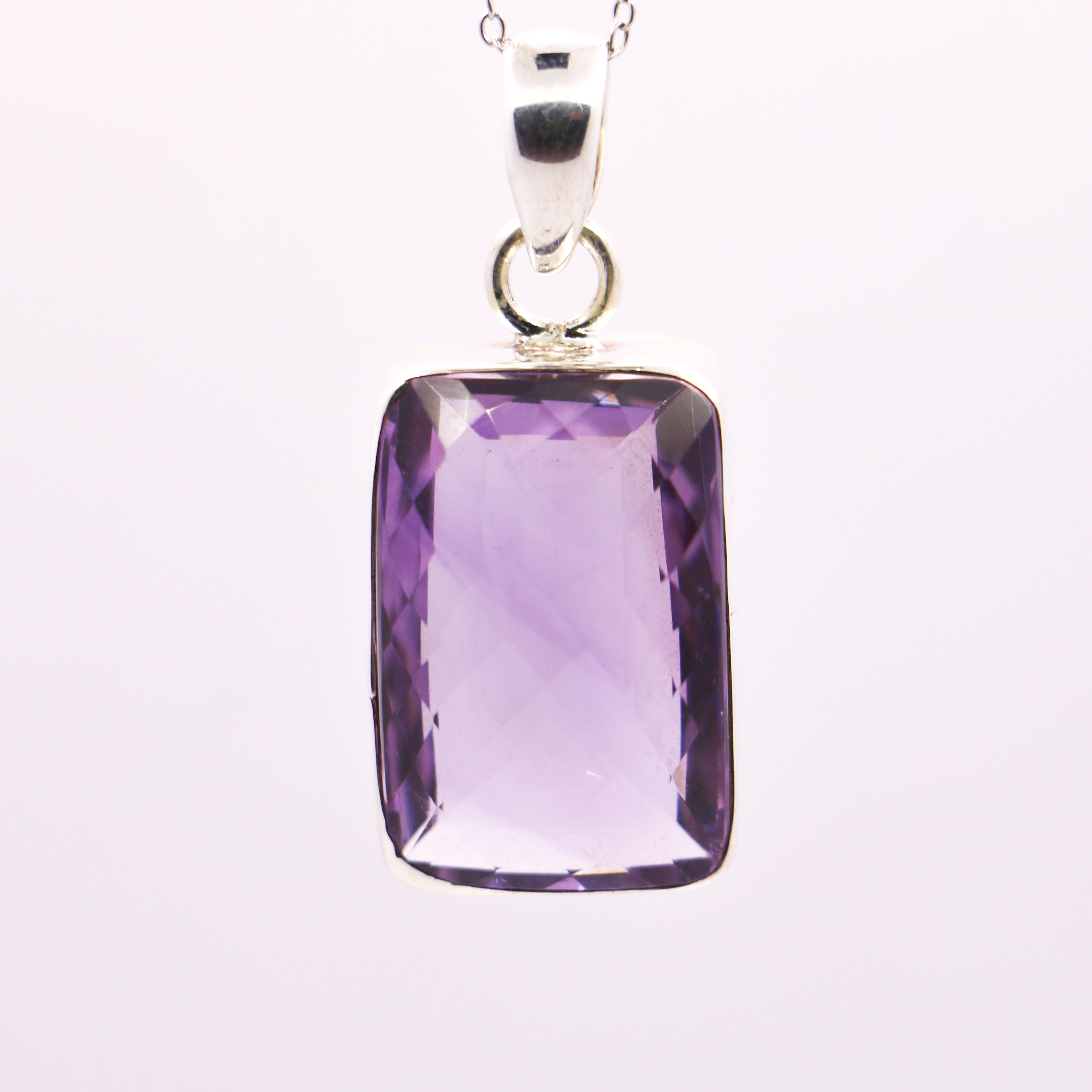 Amethyst Pendant | Sterling Silver - Earthly Beauty Jewellery