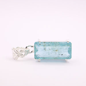 Aquamarine Pendant | Sterling Silver - Earthly Beauty Jewellery