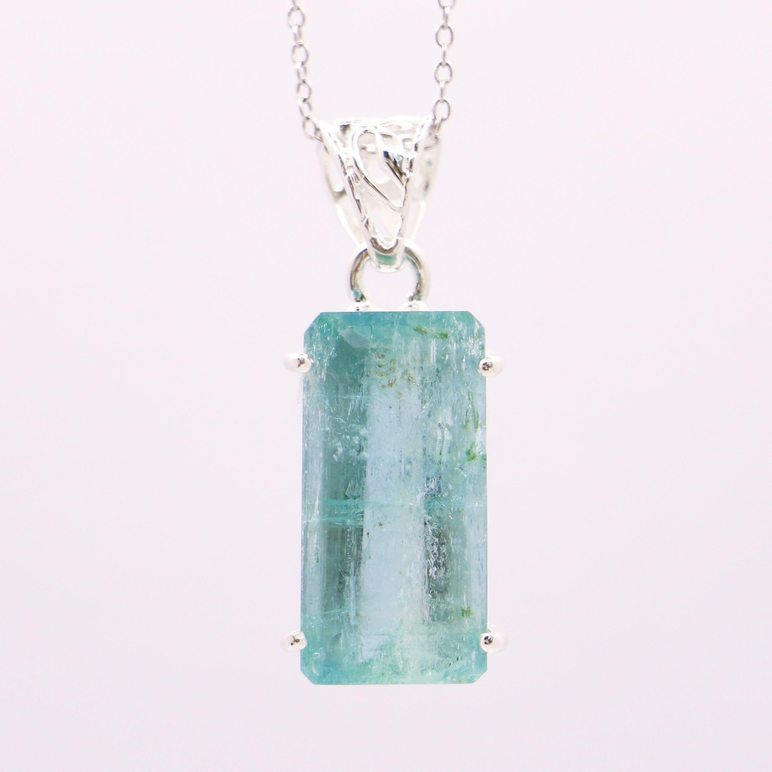 Aquamarine Pendant - Earthly Beauty Jewellery