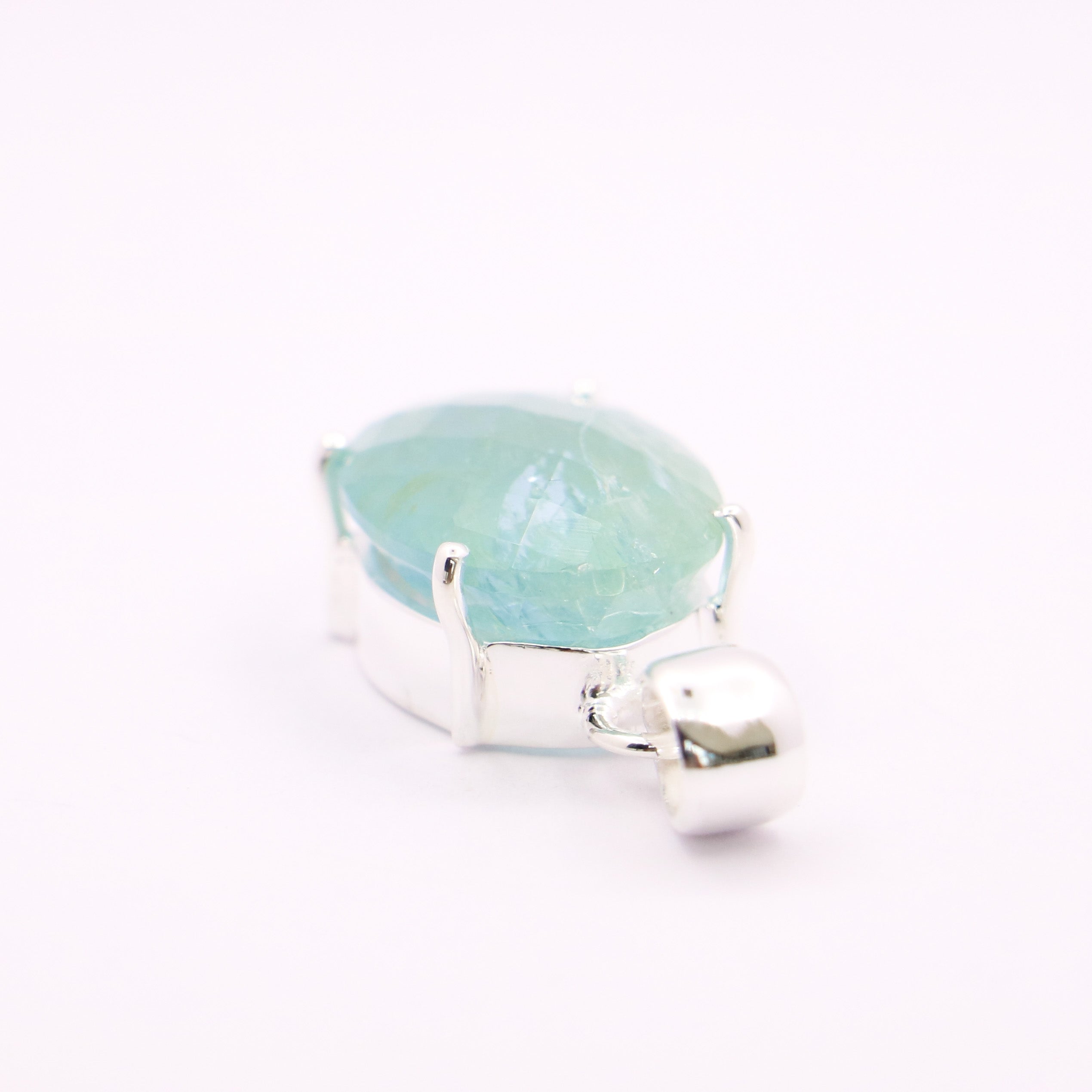 Aquamarine Pendant | Sterling Silver - Earthly Beauty Jewellery