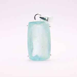 Aquamarine Pendant | Sterling Silver - Earthly Beauty Jewellery