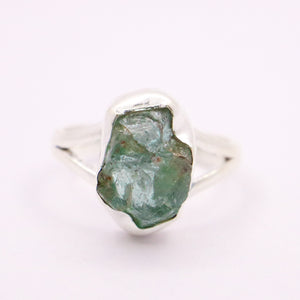 Aquamarine Ring | Sterling Silver - Earthly Beauty Jewellery