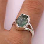 Load image into Gallery viewer, Aquamarine Ring | Sterling Silver - Earthly Beauty Jewellery
