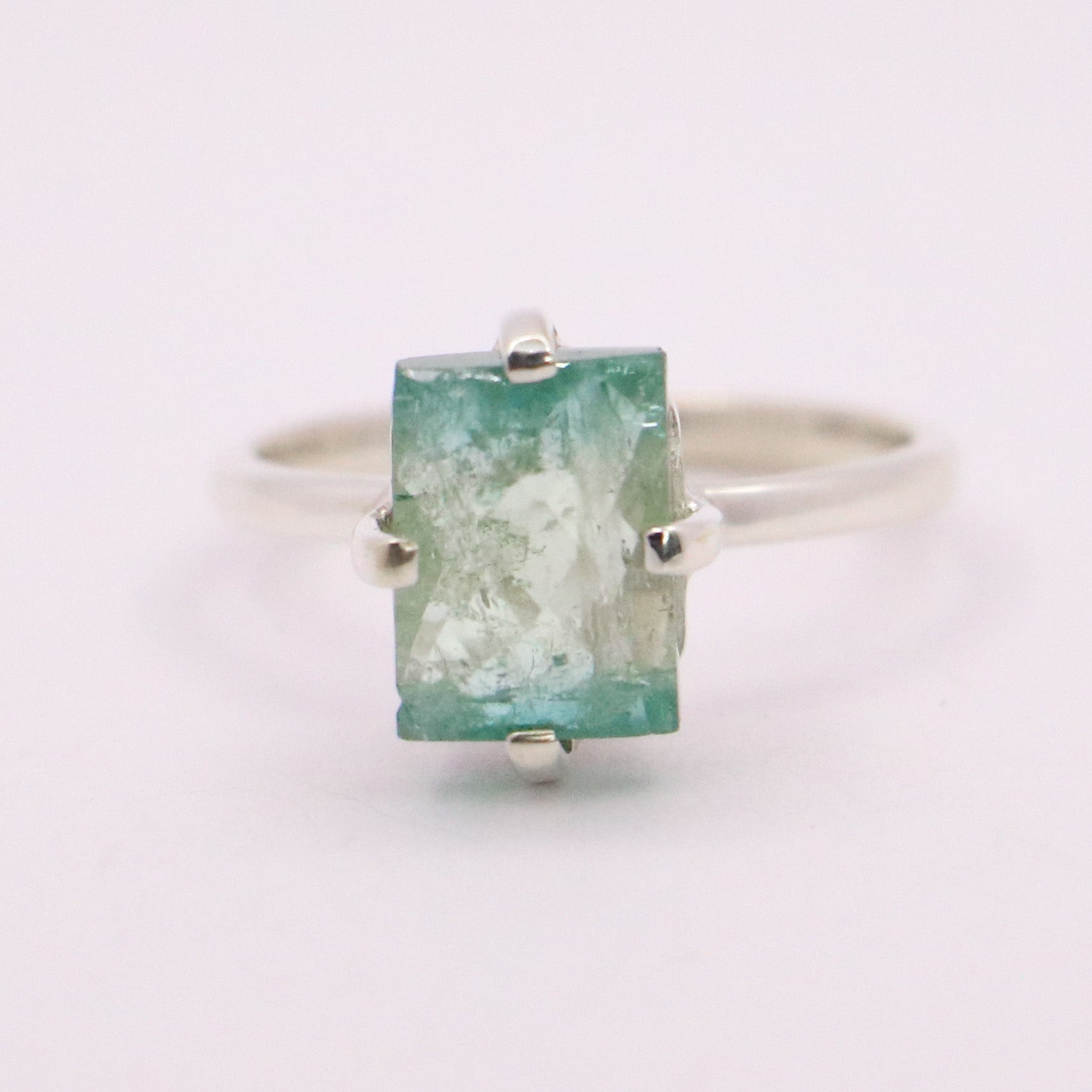 Blue Tourmaline Ring | Sterling Silver - Earthly Beauty Jewellery