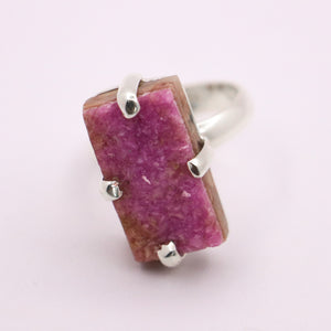 Cobaltoan Calcite Ring | Sterling Silver - Earthly Beauty Jewellery