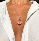 Load image into Gallery viewer, Rose Quartz | Pendant - Earthly Beauty Jewellery
