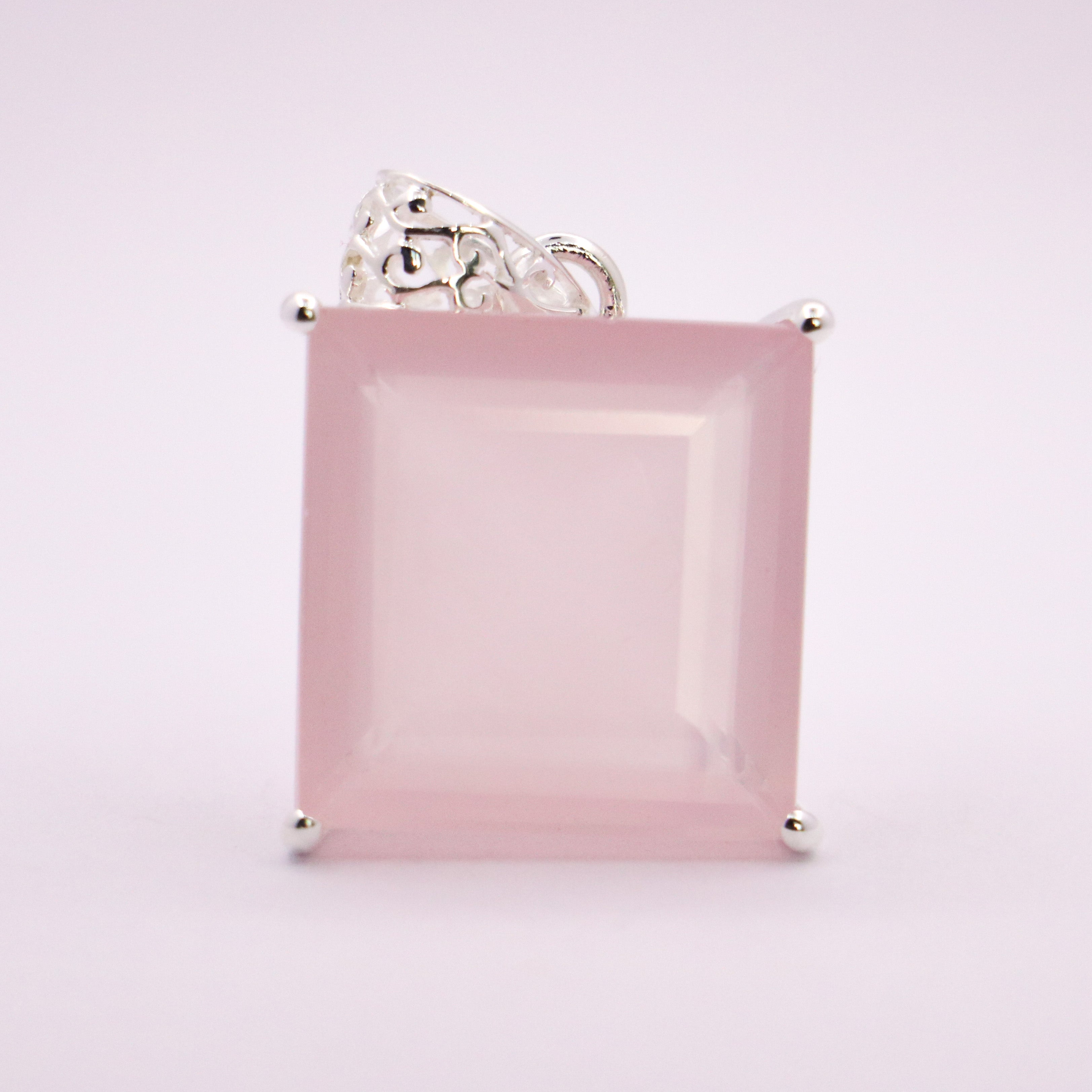 Rose Quartz Pendant | Sterling Silver - Earthly Beauty Jewellery