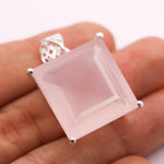 Load image into Gallery viewer, Rose Quartz Pendant | Sterling Silver - Earthly Beauty Jewellery
