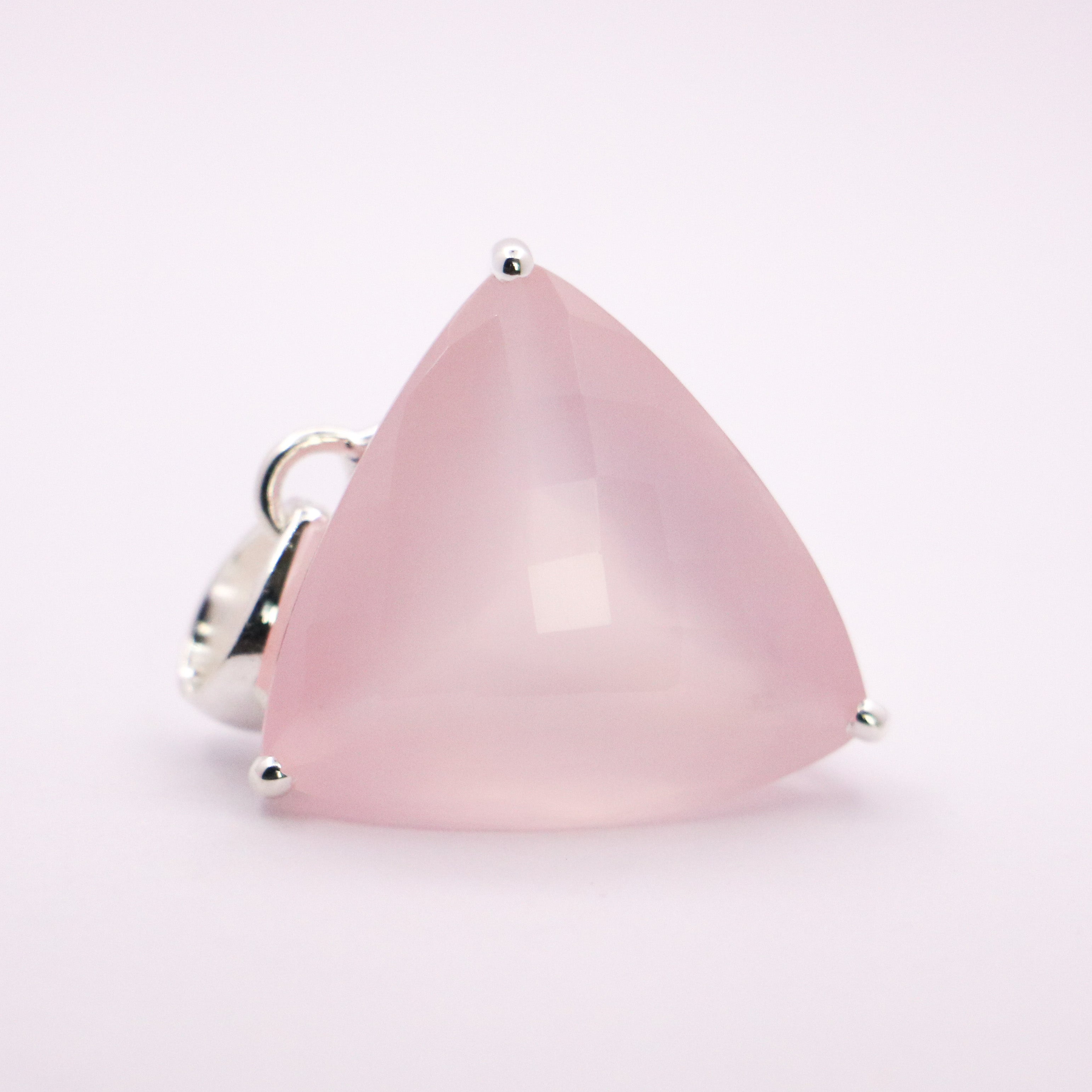 Rose Quartz Pendant | Sterling Silver - Earthly Beauty Jewellery