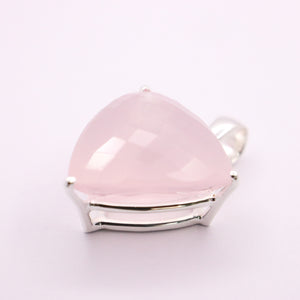 Rose Quartz Pendant | Sterling Silver - Earthly Beauty Jewellery