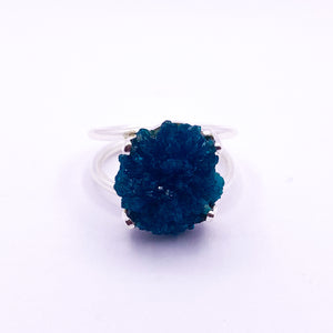 Cavansite Ring | Sterling Silver - Earthly Beauty Jewellery